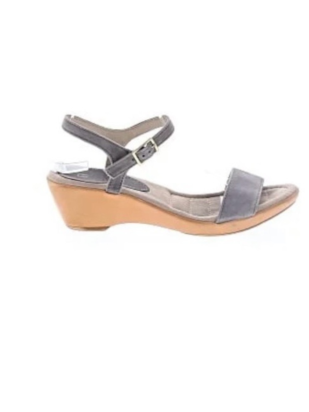 White Mountain Women’s Slate Grey / Blue Suede Wedge Sandal 10 M